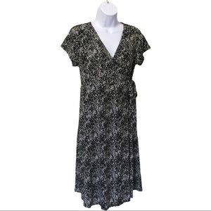 Maternity Tie Wrap Dress Stretch Fabric Size S